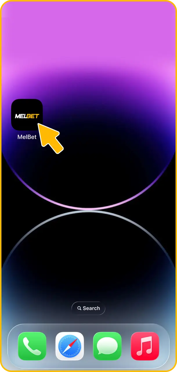 Open the app and start betting on your favorite Melbet markets.