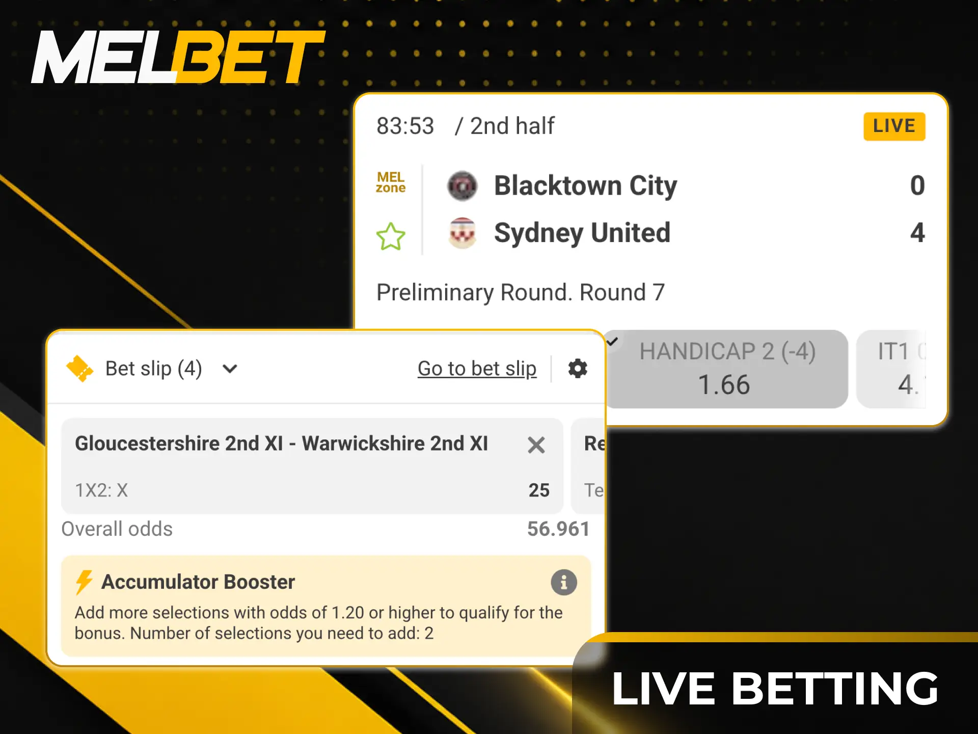 Enjoy live betting on the Melbet app with high real-time odds.