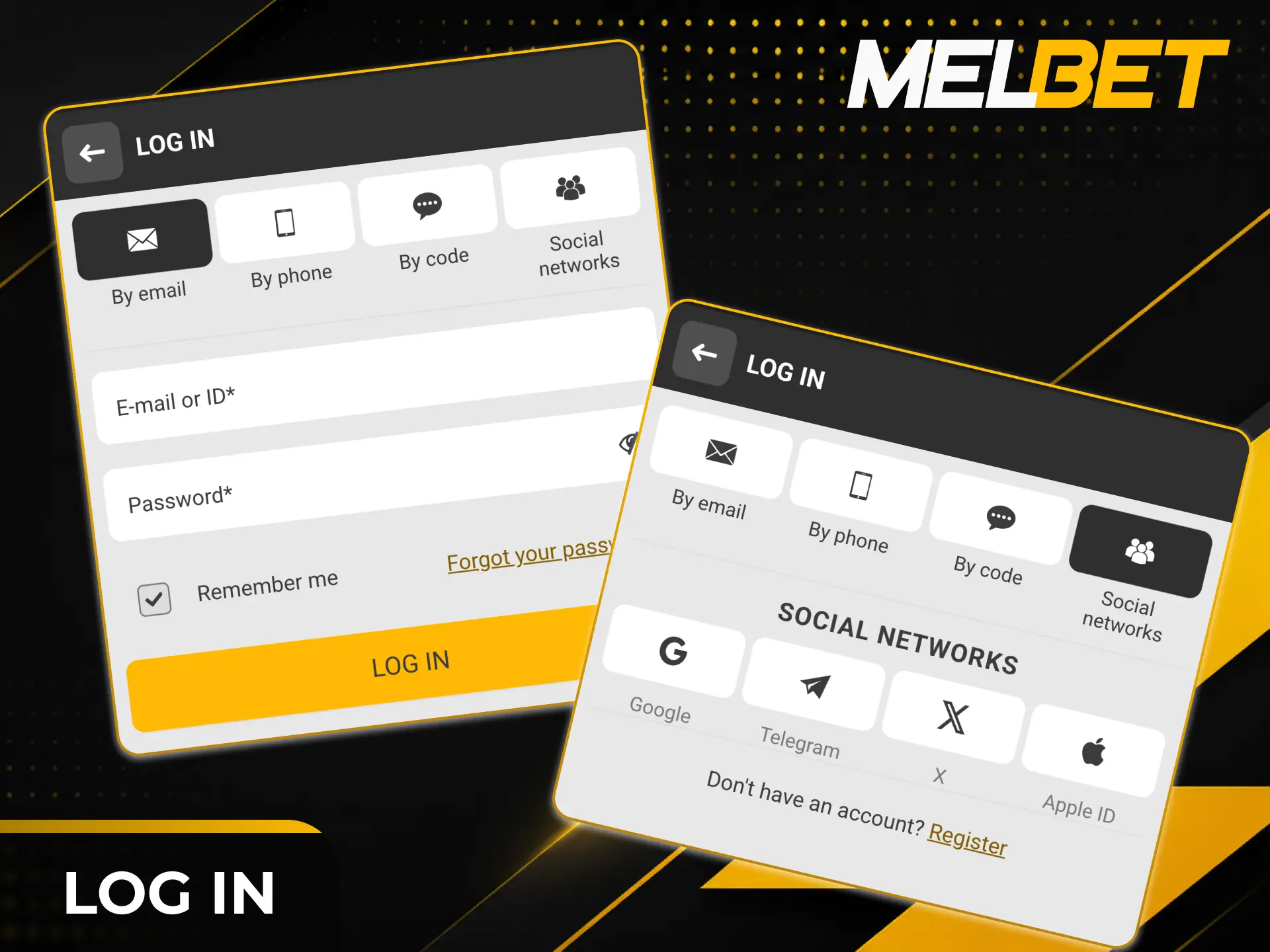 Check out the steps on how to log in via the Melbet app.
