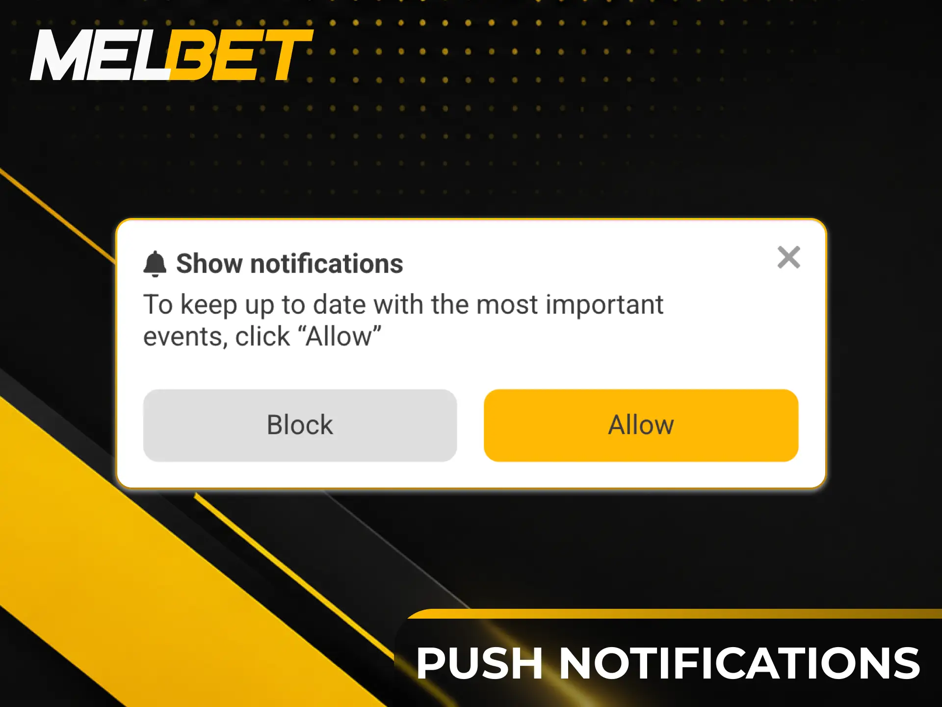 Enable push notifications in the Melbet app for instant promo updates.