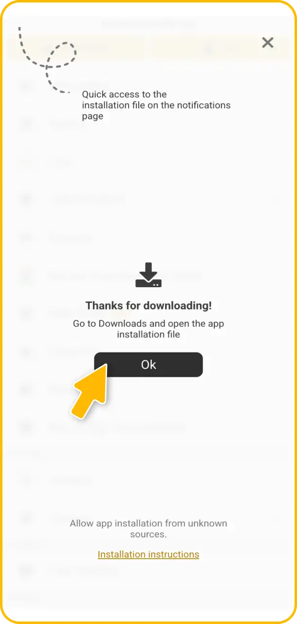 Download the APK file safely to play Melbet Aviator on mobile.