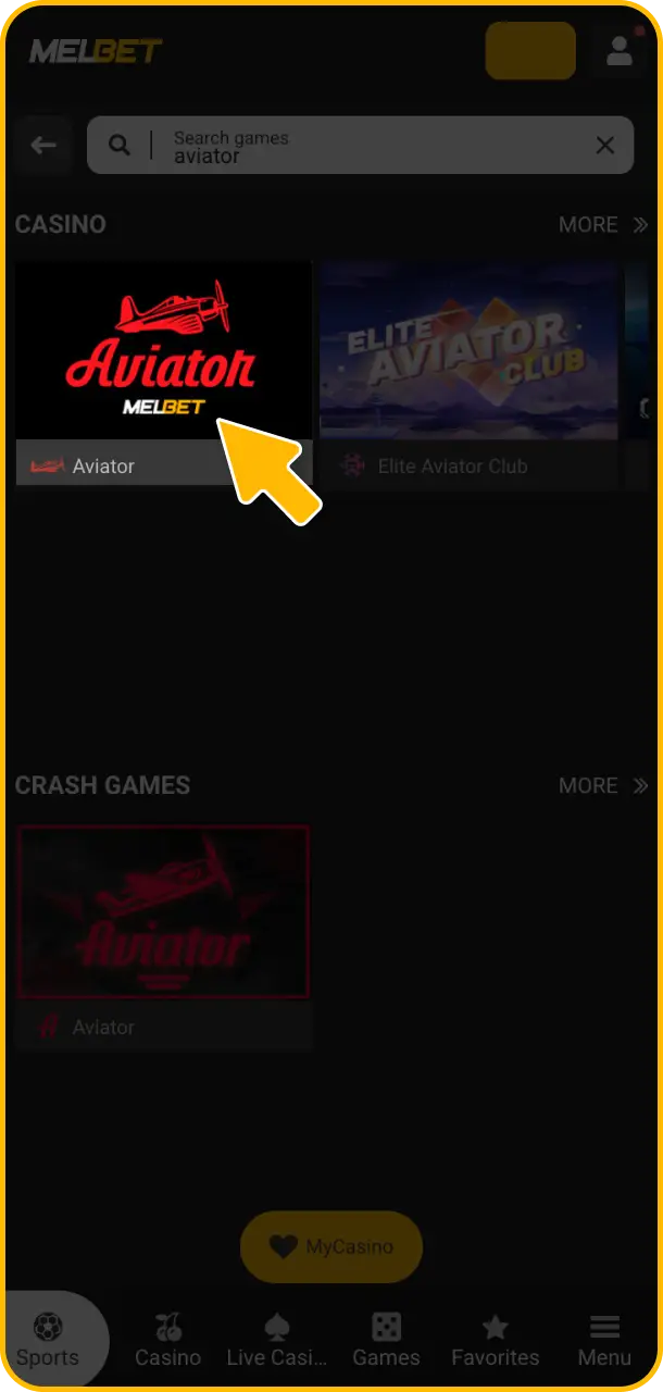 Access Aviator on your iPhone and start placing your mobile wagers.