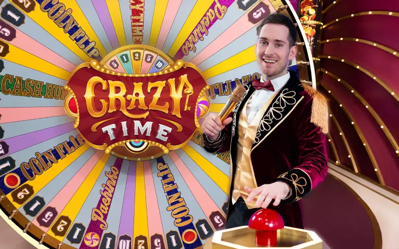Join the action in Crazy Time by Evolution Gaming on Melbet.