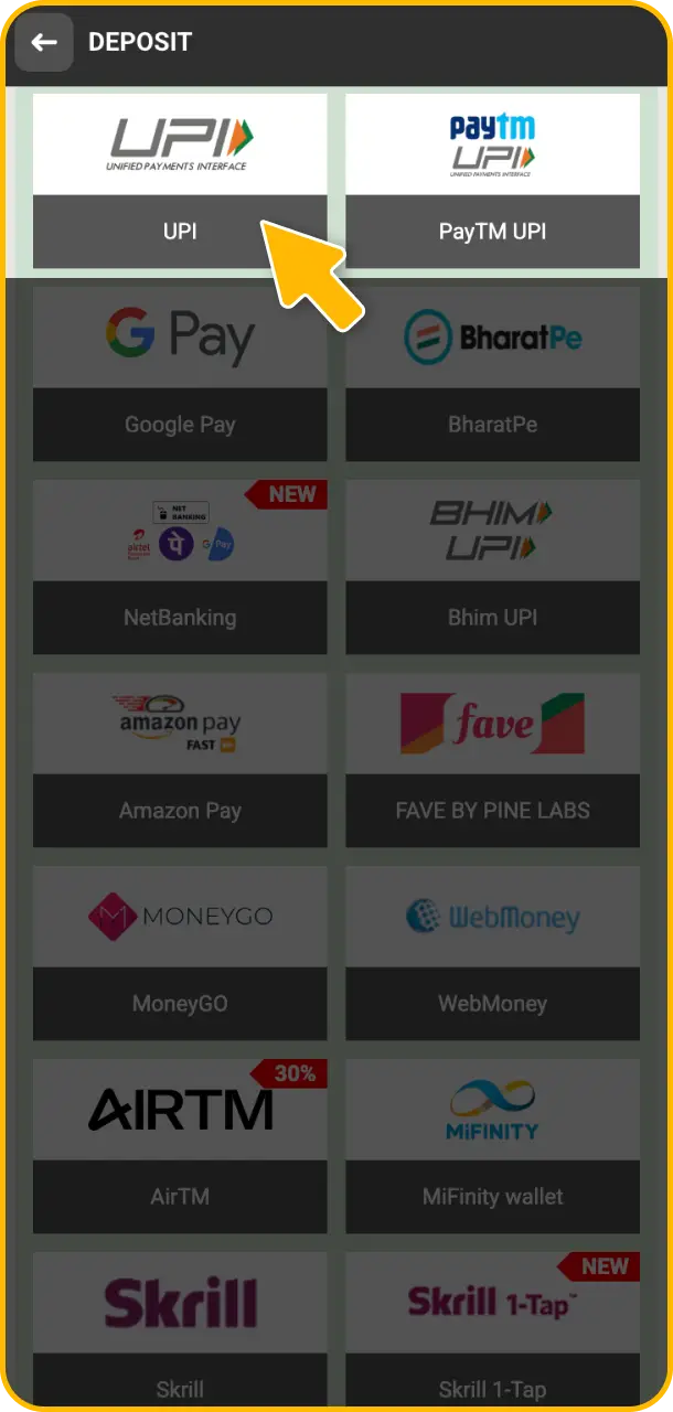 Deposit funds easily using popular Indian banking systems at Melbet cricket.