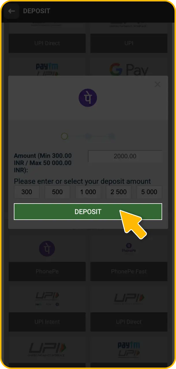 Confirm and complete the transaction to instantly fund your profile using Melbet deposit systems.