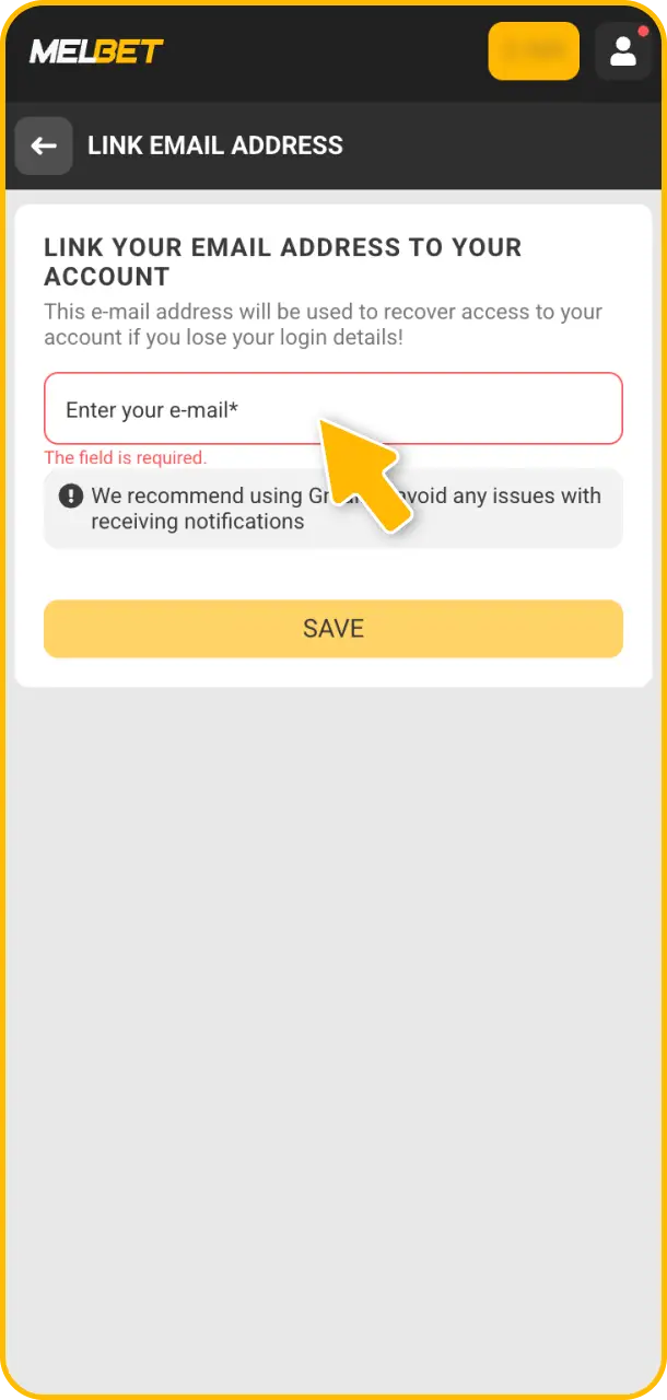 Verify your details to ensure secure payouts on Melbet esports matches.