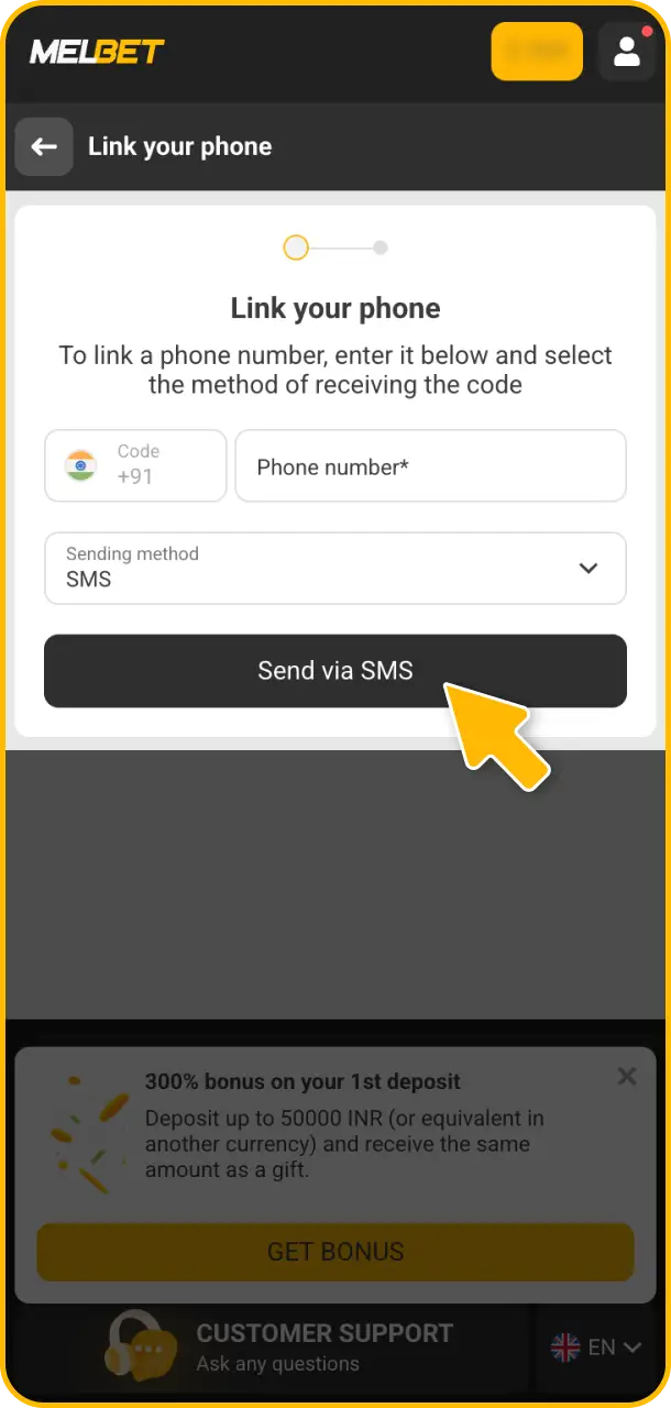 Verify your identity for safe and fast payouts at Melbet live casino.