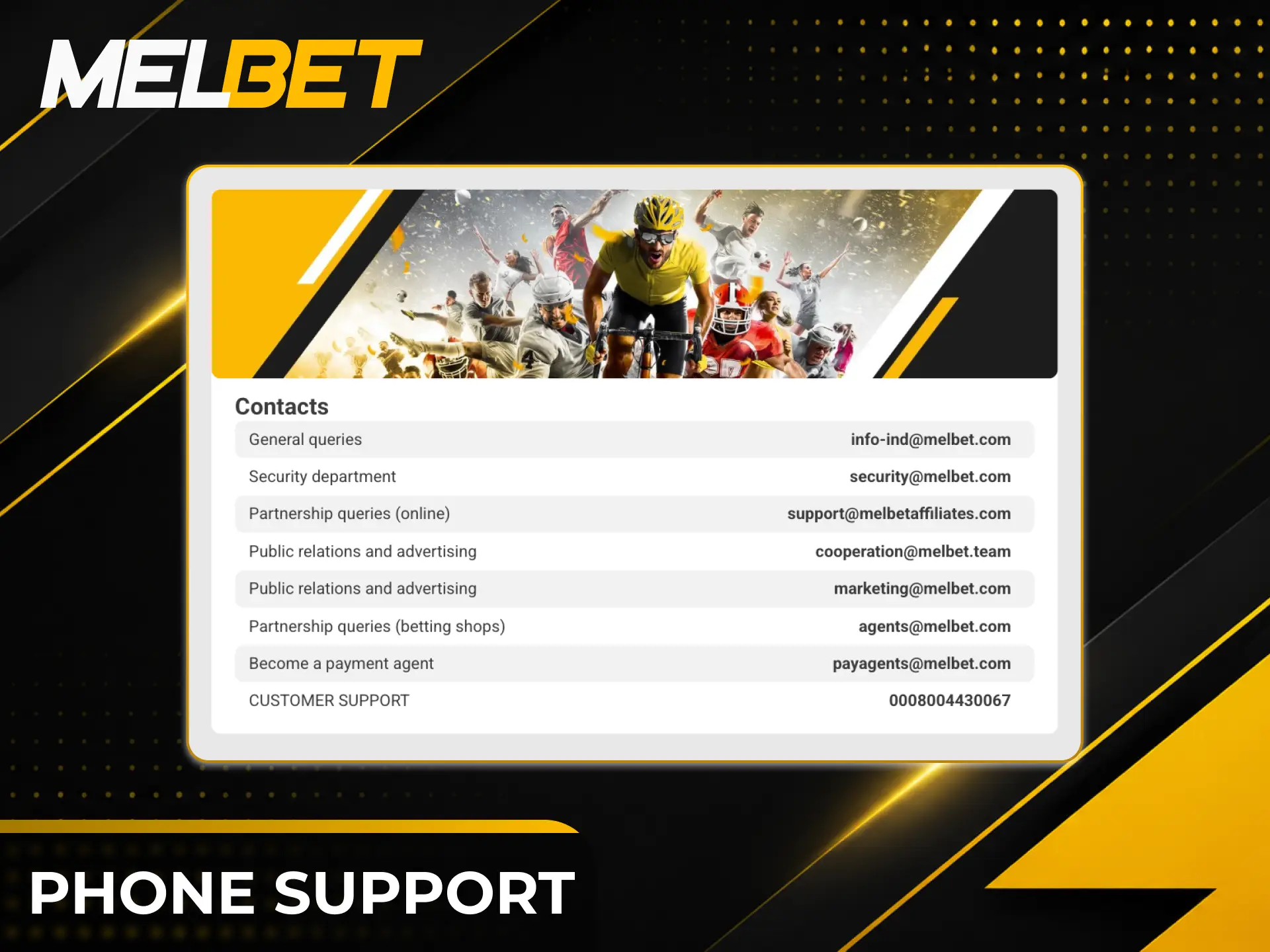 Call the phone support line for immediate assistance from Melbet agents.