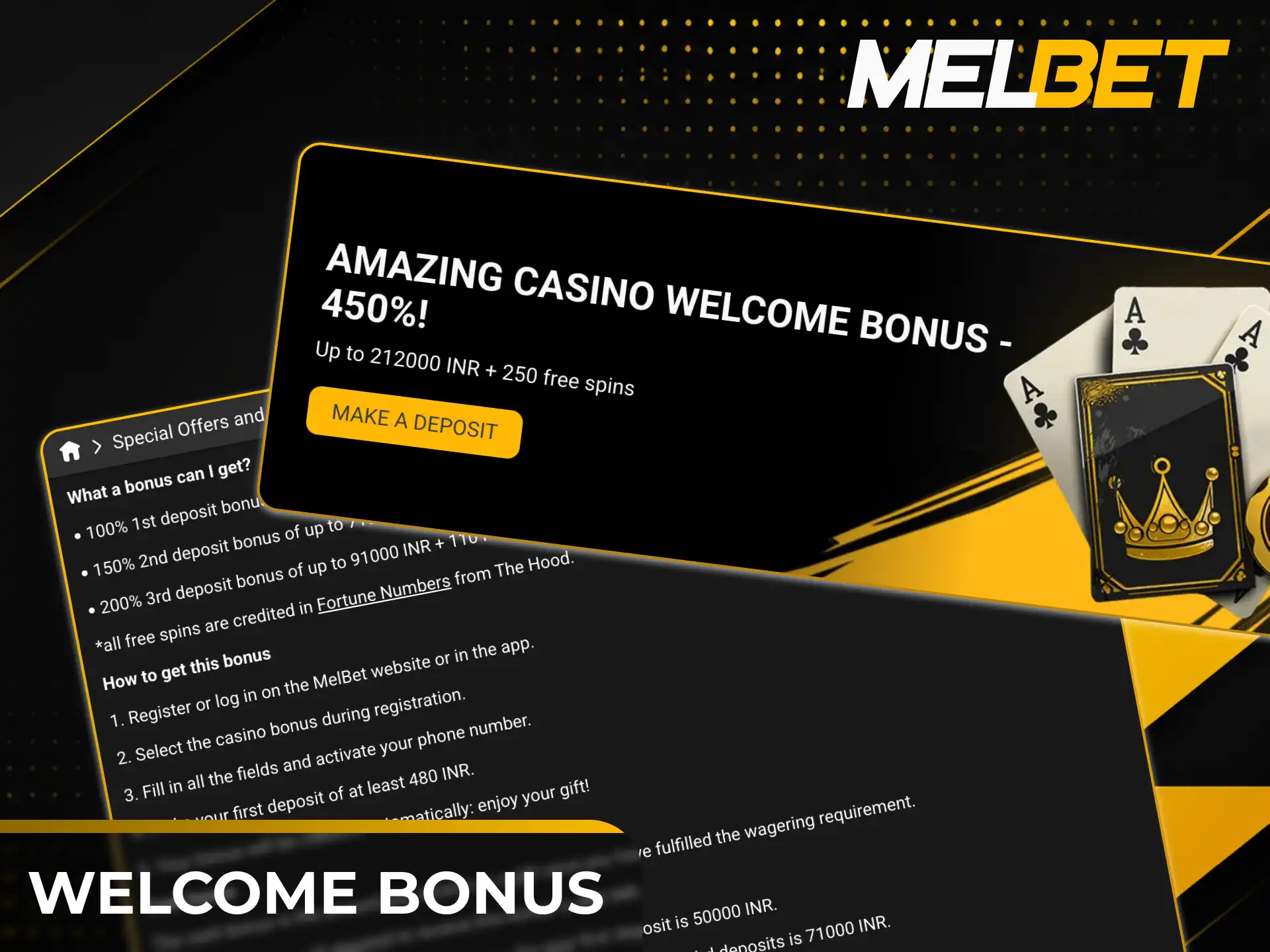 Claim your welcome bonus on the main Melbet page to win.
